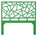 David Francis Furniture Tiffany Wicker/Rattan Open-Frame Headboard Wicker/Rattan in Green | 60 H x 63 W x 1.5 D in | Wayfair B4300-Q-S138