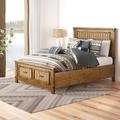 Loon Peak® Hartford Solid Wood Storage Platform Bed Wood in Brown | 57.25 H x 81.5 W x 86 D in | Wayfair LNPK8650 39716908