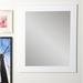 Latitude Run® Modern & Contemporary Accent Bathroom/Vanity Mirror Wood in White | 55" H x 32" W | Wayfair LRUN5339 39472009