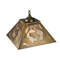 Meyda Lighting Northwood 1 - Light Latern Geometric Pendant in Brown/White | 15 H x 31.5 W x 31.5 D in | Wayfair 135709