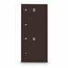 Standard 2 Unit High 4C Horizontal Mailbox Parcel Locker Package Drop Aluminum in Brown Postal Products Unlimited, Inc | Wayfair N1029444BRNZ