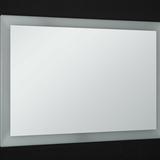 Orren Ellis Ankit Modern & Contemporary Wall Mounted Mirror in White | 28 H x 47 W x 2.2 D in | Wayfair ORNE6063 43205576