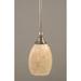 Red Barrel Studio® 1-Light Stem Mini Pendant w/ Hang Straight Swivel Glass in Gray | 9 H x 5 W x 5 D in | Wayfair RDBT6069 42659320