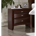 Lark Manor™ Piechota 3 Drawer Nightstand Wood in Brown/Red | 25 H x 26 W x 17 D in | Wayfair 69C1D219006C4A60BEBED40E56358443