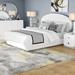 Orren Ellis Rachna Upholstered Platform 5 Piece Bedroom Set Upholstered, Crystal in Brown/White | California King | Wayfair ORNE3363 41927465