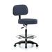 Perch Chairs & Stools Height Adjustable Exam Stool w/ Basic Backrest & Foot Ring Metal in Gray | 47.5 H x 24 W x 24 D in | Wayfair WTBA3-BIM