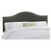 Skyline Furniture Catelynn Headboard Upholstered/Polyester in Gray/Black | 51 H x 56 W x 4 D in | Wayfair 911GN-PWVLVPWT