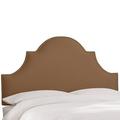 Red Barrel Studio® Delaware Panel Headboard Upholstered/Cotton in White/Brown | 58 H x 62 W x 4 D in | Wayfair RDBL6194 38544243