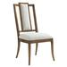 Tommy Bahama Home Bali Hai St. Barts Splat Back Side Chair Wood/Upholstered/Fabric in Brown/Red | 42 H x 20 W x 25.5 D in | Wayfair 593-882-01