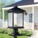 Sol 72 Outdoor™ Lovette Oil Rubbed Bronze 1 -Light 18" H Hardwired Pier Mount Light Metal in Brown | 18 H x 8 W x 8 D in | Wayfair