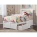 Harriet Bee Daury Extra Long Twin Platform Standard Bed Wood in White | 44.25 H x 42.75 W x 82.5 D in | Wayfair VVRO4708 32350400