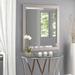 Ebern Designs Modern & Cotemporary Bathroom/Vanity Mirror Plastic | 34 H x 22 W x 0.75 D in | Wayfair WLGN8749 38176702