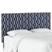 Wrought Studio™ Edford Panel Headboard Upholstered/Linen/Cotton in Blue/Brown/White | 51 H x 41 W x 4 D in | Wayfair VKGL7660 34829954