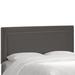 House of Hampton® Dannilyn Nail Buttoned Panel Headboard Upholstered/Microfiber/Microsuede in Black | 52 H x 56 W x 4 D in | Wayfair