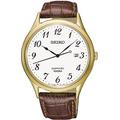 Seiko Mens Analogue Quartz Watch with Leather Strap SGEH78P1