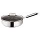 Tefal Jamie Oliver E7633314 25cm Sautepan with Glass Lid Everyday Stainless Steel Range pan, 2.8 liters