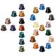 Nespresso Classic Capsule Variety Bundle - 48 Mixed Starter Pack - Get the Complete Grands Crus Coffee Range (2x Each Flavour) + Vivid Chef Full Colour Printed A5 Guide