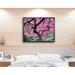 Bloomsbury Market 'Japanese Maple Tree' Framed Graphic Art Print in Pink Paper in Brown/Green/Pink | 18 H x 24 W x 1 D in | Wayfair