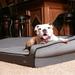 BuddyRest Crown Bolster Dog Bed Memory Foam/Suede in Gray | 9 H x 33 W x 24 D in | Wayfair CS102
