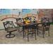 Bayou Breeze Maccharles 7 Piece Outdoor Dining Set w/ Cushions Metal in Brown | 29 H x 72 W x 42 D in | Wayfair 3F505BC4B5204708B8B79863919A27DC