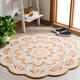 Orange 48 x 0.5 in Indoor Area Rug - Bungalow Rose Mallon Hand Hooked Wool Area Rug Wool | 48 W x 0.5 D in | Wayfair BGRS2745 43019645