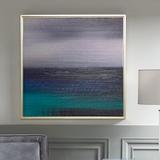 Madison Park Signature Blue Seascape Framed Canvas Wall Art Canvas | 31.6 H x 31.6 W x 1.61 D in | Wayfair MPS95C-0020