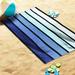 Breakwater Bay Faded Stripes Cotton Velour Terry Oversized Beach Towel 100% Cotton in Blue | Wayfair BKWT2842 40935705