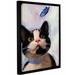 August Grove® 'Cat & Butterfly' Framed Painting Print on Canvas in White | 18 H x 14 W x 2 D in | Wayfair AGGR2618 37978059