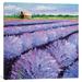 Alcott Hill® Lavender Breeze Panel 1 Painting Print on Wrapped Canvas in Black/Blue/Indigo | 26 H x 26 W x 1.5 D in | Wayfair