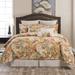 Alcott Hill® Bergen Orange/Green/Natural Traditional 4 Piece Comforter Set Polyester/Polyfill/Cotton in Gray/Orange/Red | Wayfair ALTH4097 43110058