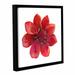 Alcott Hill® Red Flower Framed Painting Print Canvas, Cotton | 10 H x 10 W x 2 D in | Wayfair ALCT6308 33279769