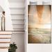 Design Art 'Beautiful Beach at Sunset' 4 Piece Photographic Print on Metal Set Canvas in Brown | 48 H x 28 W x 1 D in | Wayfair MT13787-271V