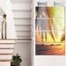 Design Art 'Tropical Beach w/ Palm' 4 Piece Photographic Print on Metal Set Canvas in Green | 48 H x 28 W x 1 D in | Wayfair MT12888-271V