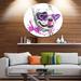 Design Art 'Funny Dog w/ Heart Glasses' Oil Painting Print on Metal in White | 36 H x 36 W x 1 D in | Wayfair MT13368-C36