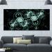 Design Art ' on Black 3D Surreal Design' Graphic Art on Wrapped Canvas in Blue | 28 H x 60 W x 1.5 D in | Wayfair PT16527-60-28