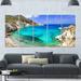 Design Art 'Greece Beaches of Milos Island' Photographic Print Multi-Piece Image on Canvas in Blue/Green | 28 H x 60 W x 1 D in | Wayfair