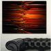 Design Art Colorful Abstract Glass Design - Wrapped Canvas Graphic Art Print Metal in Black/Red | 16 H x 32 W x 1 D in | Wayfair PT15779-32-16