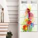 Design Art 'Yellow & Gerbera Flowers' 4 Piece Painting Print on Metal Set Canvas in Red | 48 H x 28 W x 1 D in | Wayfair MT14127-271V