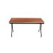 Rectangular Folding Table Wood/Metal in Black/Brown AmTab Manufacturing Corporation | 29" H x 60" W x 30" D | Wayfair 305PA