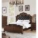 Astoria Grand Liao Standard Bed Wood and /Upholstered/Faux leather in Brown | King | Wayfair B0B1A33FABA04B658B97E3AE5542EF7F