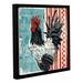 August Grove® Morning News II Framed Vintage Advertisement on Wrapped Canvas in Black/Blue/Red | 18 H x 18 W x 2 D in | Wayfair ATGR6121 32221401