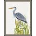 Ashton Wall Décor LLC 'Waterbirds & Cattails II' Framed Painting Print Paper in Blue/Green | 26 H x 20 W x 0.75 D in | Wayfair 6577