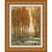Ashton Wall Décor LLC Golden Forest II Framed Painting Print on Wrapped Canvas in Brown/Gray/Green | 31.75 H x 25.75 W x 1 D in | Wayfair 4450