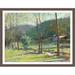 Ashton Wall Décor LLC Country Colors 'Early Spring' Framed Painting Print on Canvas Canvas, Solid Wood in Brown/Green | 22 H x 28 W x 1 D in | Wayfair