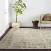 Gray/White 91 x 0.5 in Area Rug - Williston Forge Mahfuze Oriental Beige/Charcoal Area Rug Polyester/Polypropylene | 91 W x 0.5 D in | Wayfair