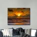 Highland Dunes 'Magnetized Splendor' - Wrapped Canvas Photographic Print Metal in Brown/Indigo/Orange | 30 H x 40 W x 1.5 D in | Wayfair