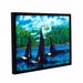 Highland Dunes 'Killer Whales' Framed Painting Print on Wrapped Canvas in Black | 8 H x 10 W x 2 D in | Wayfair BLMT3783 41789763