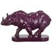 Bungalow Rose Walking Rhinoceros Figurine Resin in Indigo | 5.1 H x 7.1 W x 3.9 D in | Wayfair BLMT1553 41752367