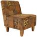 Slipper Chair - Lark Manor™ Alpaslan 24" Wide Polyester Slipper Chair Polyester in Brown | 31.5 H x 24 W x 24 D in | Wayfair