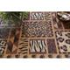 Black/Brown 126 x 93 x 0.25 in Indoor Area Rug - Dakota Fields Irondale Brown Animal Print Area Rug Jute & Sisal | 126 H x 93 W x 0.25 D in | Wayfair